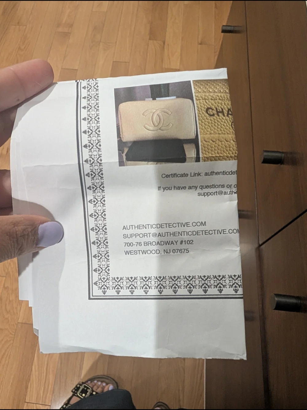 CHANEL zip around